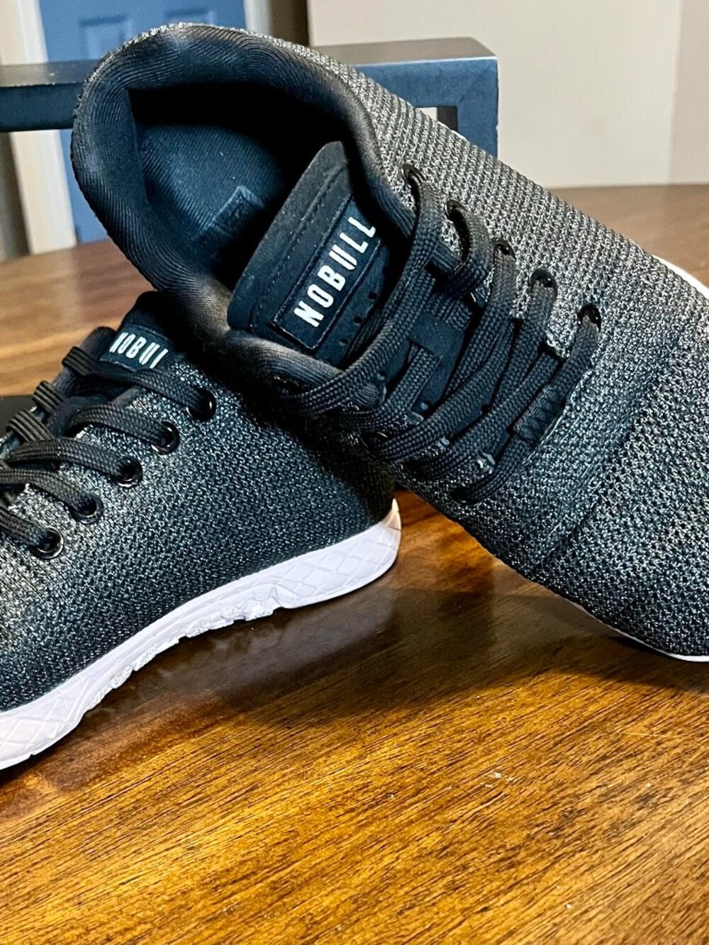 Unisex NOBULL Black Heather Dusty Rose Training Sneakers Size M 6.5 W 8
